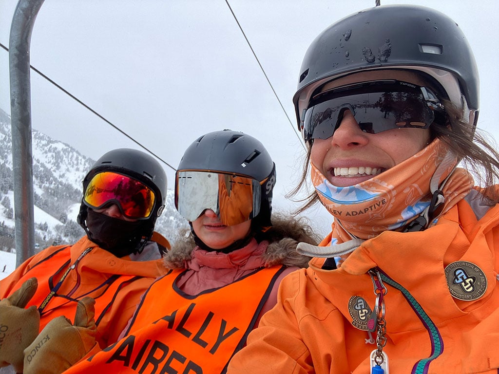 Ogden Valley Adaptive, February 2024 Visual Impairment Lesson